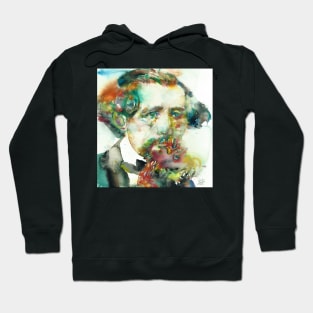 CHARLES DICKENS - watercolor portrait .3 Hoodie